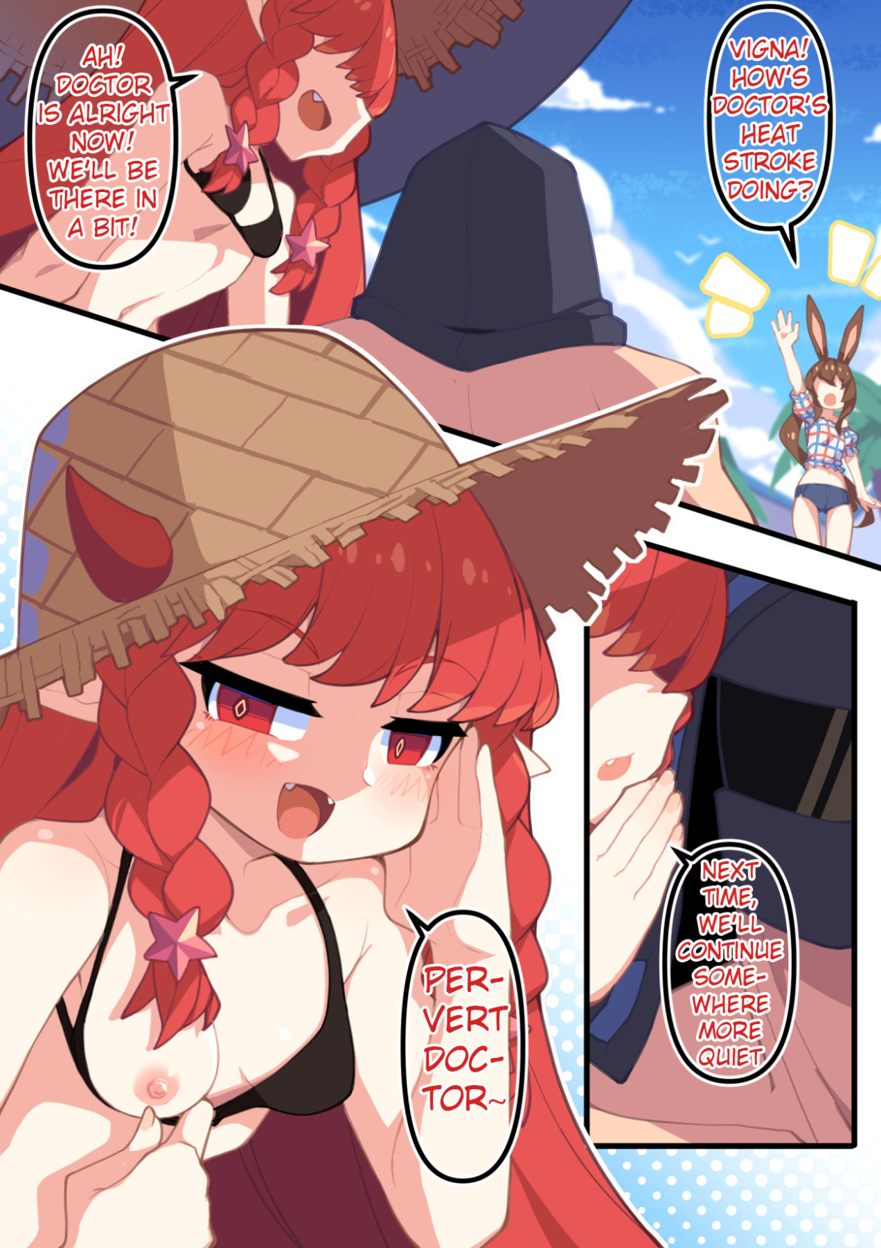 Hentai Manga Comic-Vigna's Beach Holiday-Read-23